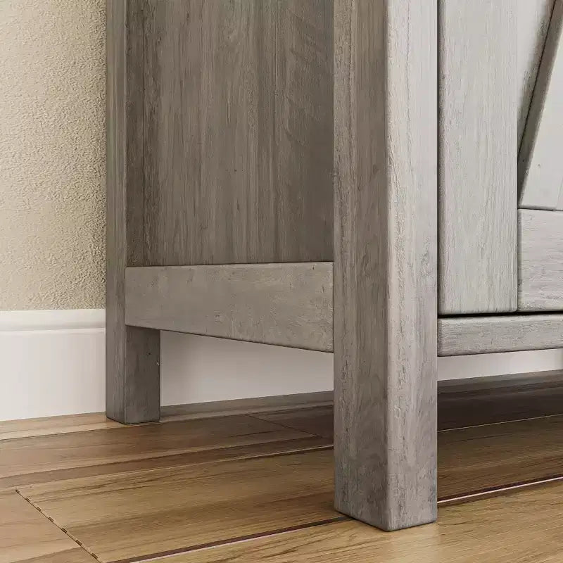 Adjustable Shelf and 2 Barn Doors,Farmhouse Sideboard Buffet Cabinet, for Living Room, Dining Room American