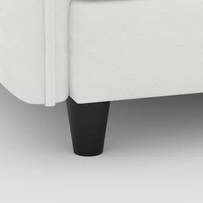 Homy Casa Modern L-Shaped Sectional Sofa with Chaise Lounge and Soft Cushions, for Living Room or Apartment, Beige