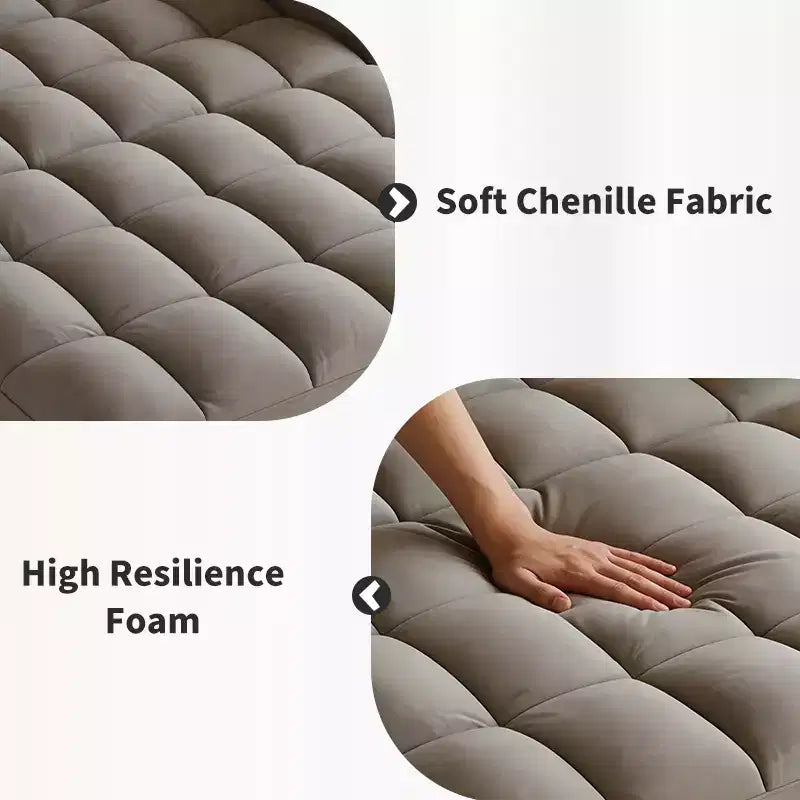 GDFStudio Tali Contemporary Multi-Functional Velvet Upholstered Loveseat Bed with Adjustable Back and Laptop Desk