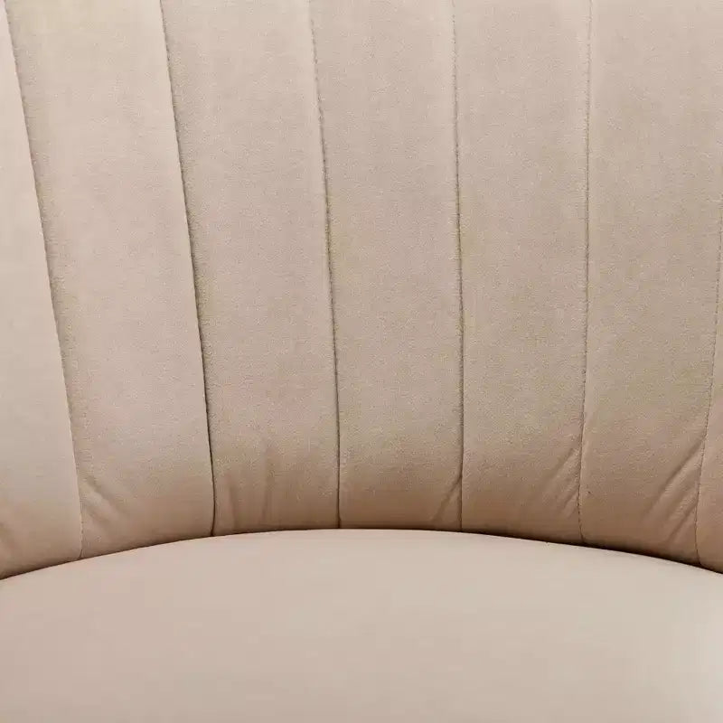 360 Swivel Accent Chair Barrel Chair Velvet Upholstered Armchair Round Cuddle Reading Chair Vanity Chair - ModernLuxe