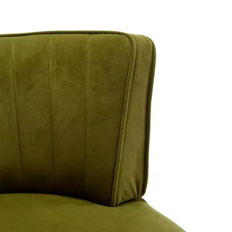 360 Swivel Accent Chair Barrel Chair Velvet Upholstered Armchair Round Cuddle Reading Chair Vanity Chair - ModernLuxe