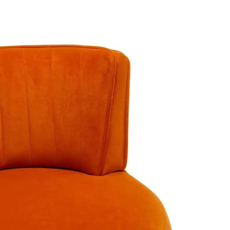 360 Swivel Accent Chair Barrel Chair Velvet Upholstered Armchair Round Cuddle Reading Chair Vanity Chair - ModernLuxe