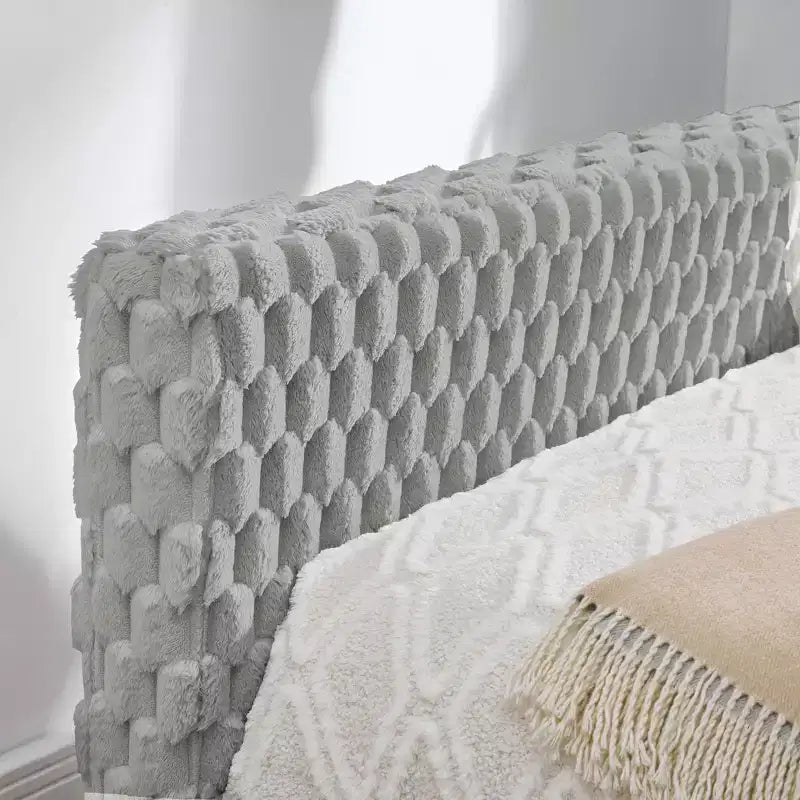 EHMKNP Twin Size Daybed, Upholstered sofa bed,The bottom pulls out to form a bed,Plaid